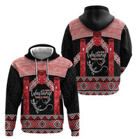 Toitu Te Tiriti O Waitangi Zip Hoodie Maori Wharenui With Taniko Motifs LT14 - Polynesian Pride