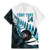 New Zealand Lawn Bowls Custom Family Matching Mermaid Dress and Hawaiian Shirt Aotearoa Silver Fern Paua Shell LT14 - Polynesian Pride