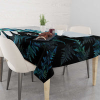 New Zealand Lawn Bowls Custom Tablecloth Aotearoa Silver Fern Paua Shell LT14 - Polynesian Pride