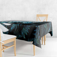 New Zealand Lawn Bowls Custom Tablecloth Aotearoa Silver Fern Paua Shell LT14 - Polynesian Pride
