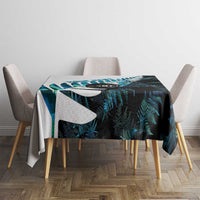 New Zealand Lawn Bowls Custom Tablecloth Aotearoa Silver Fern Paua Shell LT14 - Polynesian Pride