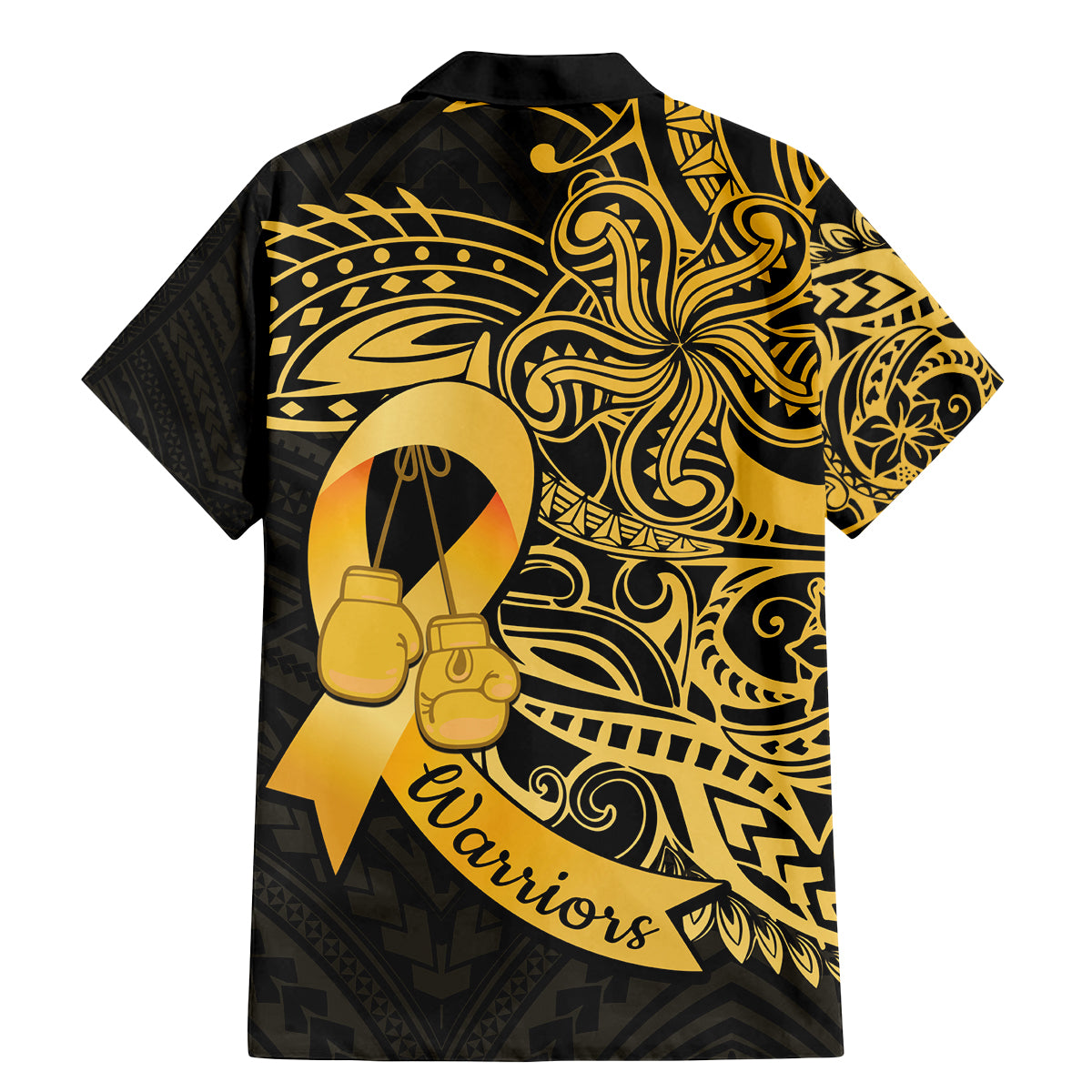 Polynesia Bone Cancer Awareness Family Matching Mermaid Dress and Hawaiian Shirt Fight Warriors LT14 - Polynesian Pride