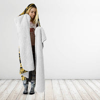Polynesia Bone Cancer Awareness Hooded Blanket Fight Warriors