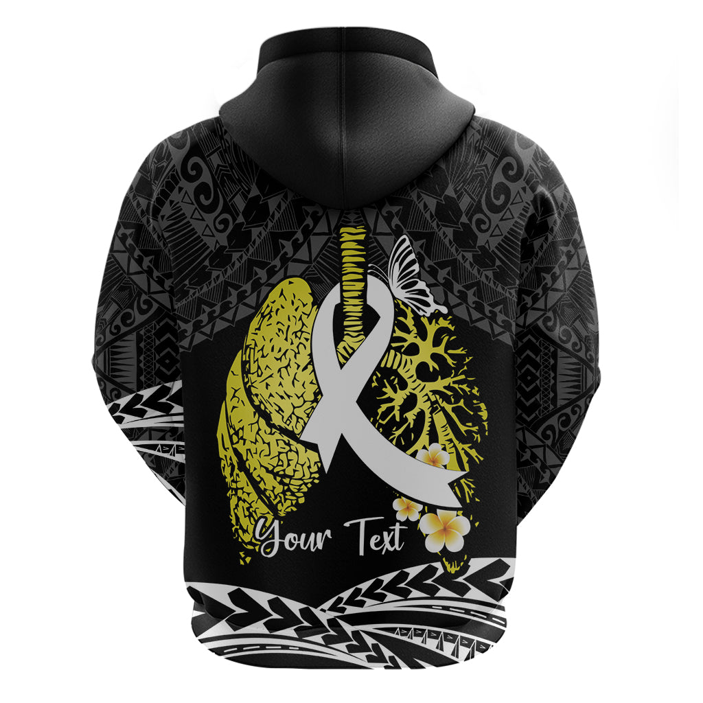 Personalised Polynesia World Lung Cancer Day Hoodie Faith Hope Love LT14 - Polynesian Pride