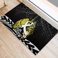 Polynesia World Lung Cancer Day Rubber Doormat Faith Hope Love