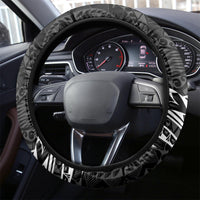 Polynesia World Lung Cancer Day Steering Wheel Cover Faith Hope Love