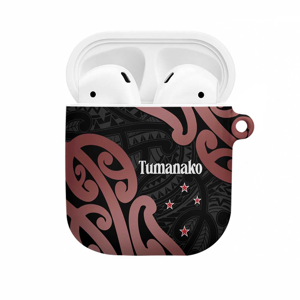 New Zealand Mangopare Tamanako AirPods Case Aotearoa Maori LT14 Brown - Polynesian Pride