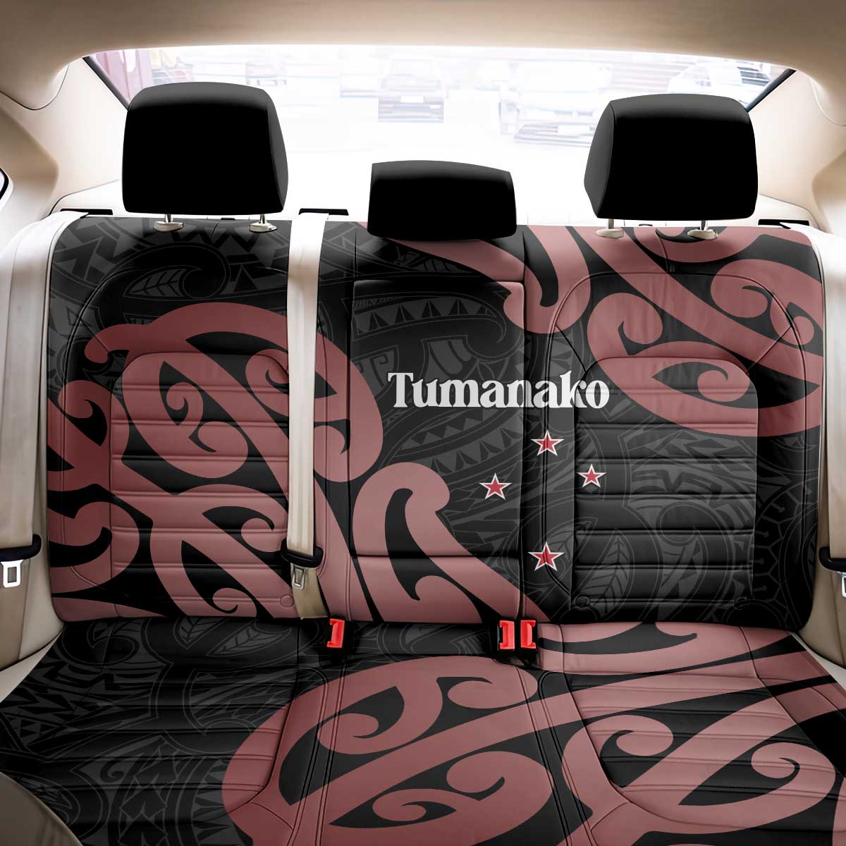 New Zealand Mangopare Tamanako Back Car Seat Cover Aotearoa Maori LT14 - Polynesian Pride