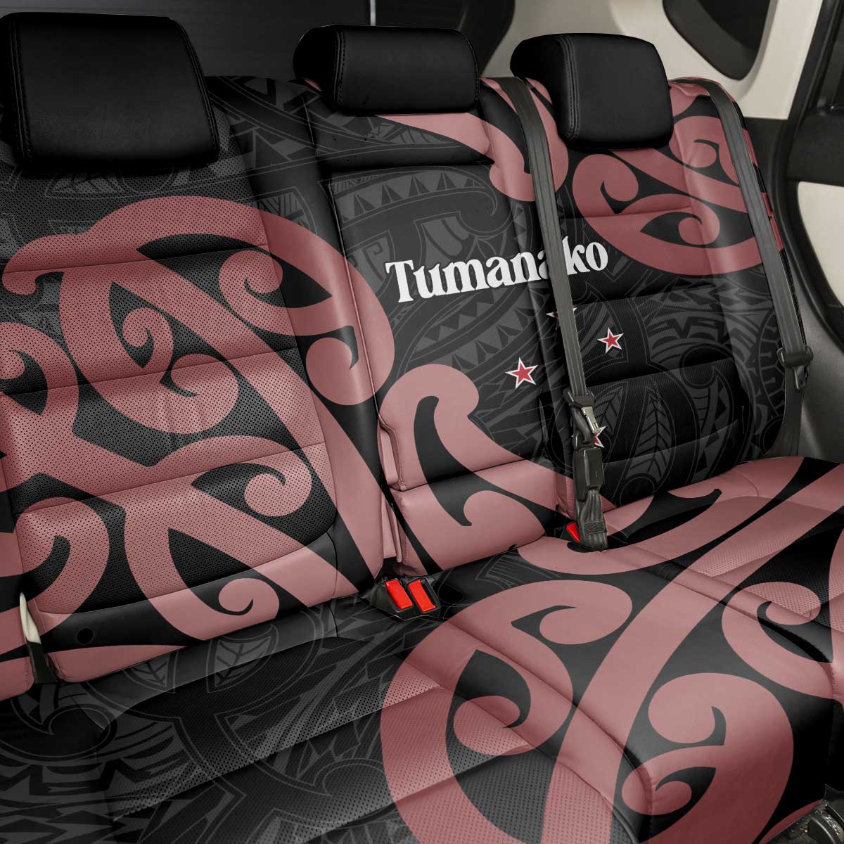 New Zealand Mangopare Tamanako Back Car Seat Cover Aotearoa Maori LT14 - Polynesian Pride