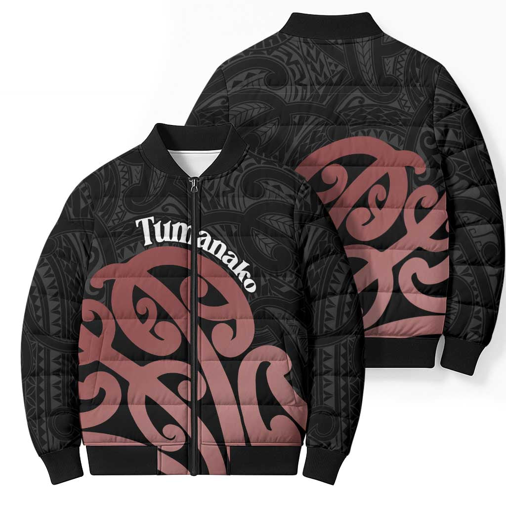 New Zealand Mangopare Tamanako Bomber Puffer Jacket Aotearoa Maori - Polynesian Pride