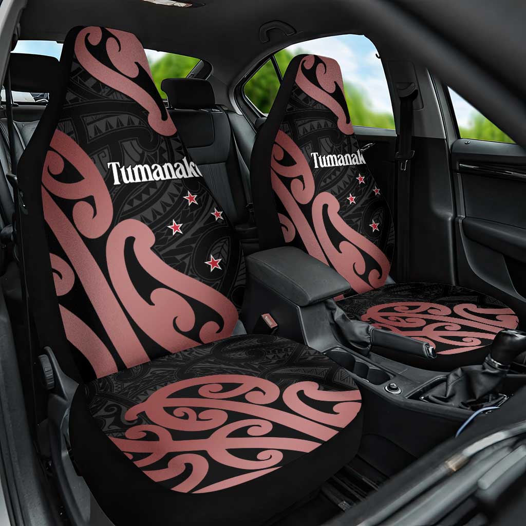 New Zealand Mangopare Tamanako Car Seat Cover Aotearoa Maori LT14 One Size Brown - Polynesian Pride