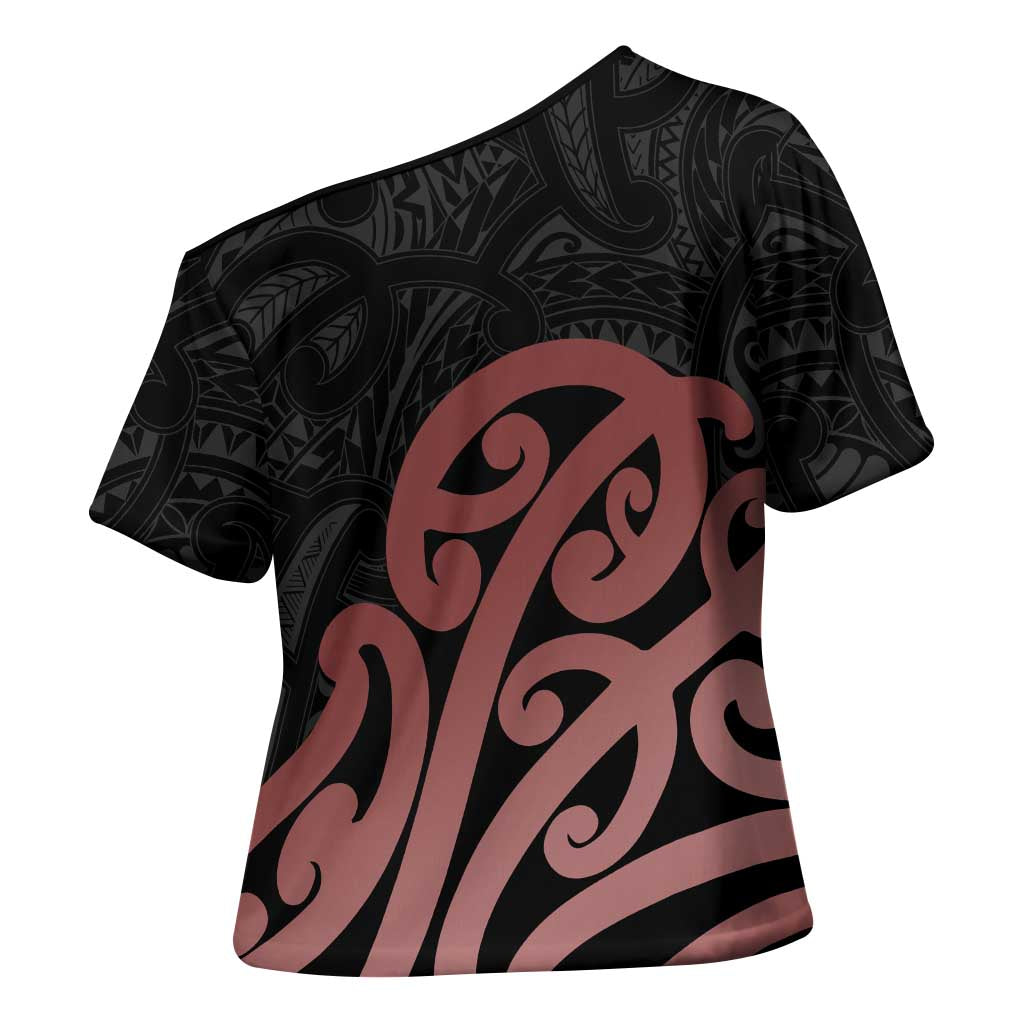 New Zealand Mangopare Tamanako Cross Shoulder Shirt Aotearoa Maori LT14 - Polynesian Pride