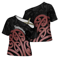 New Zealand Mangopare Tamanako Cross Shoulder Shirt Aotearoa Maori LT14 - Polynesian Pride