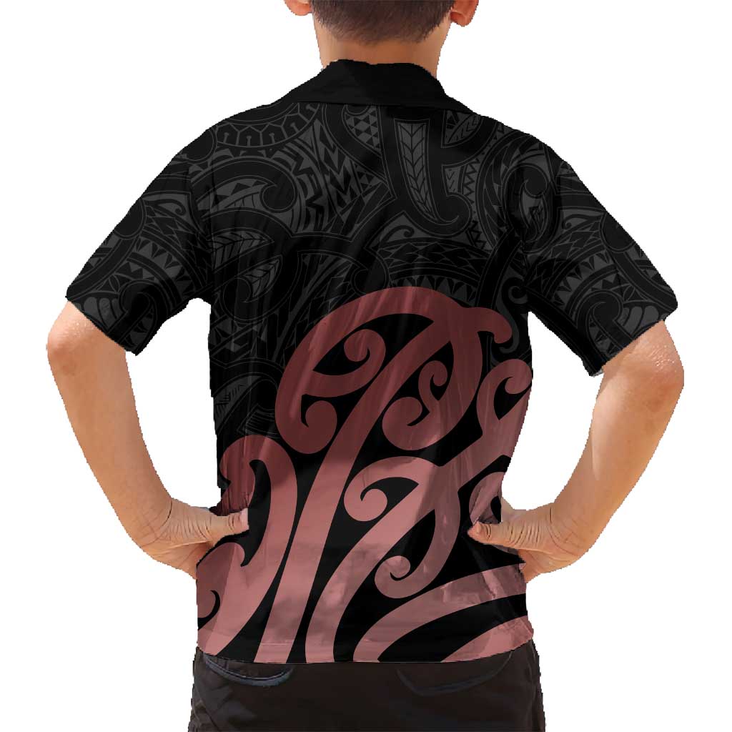 New Zealand Mangopare Tamanako Family Matching Off Shoulder Short Dress and Hawaiian Shirt Aotearoa Maori LT14 - Polynesian Pride