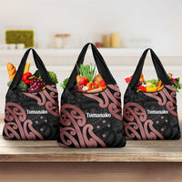 New Zealand Mangopare Tamanako Grocery Bag Aotearoa Maori LT14 3-pack One Size Brown - Polynesian Pride
