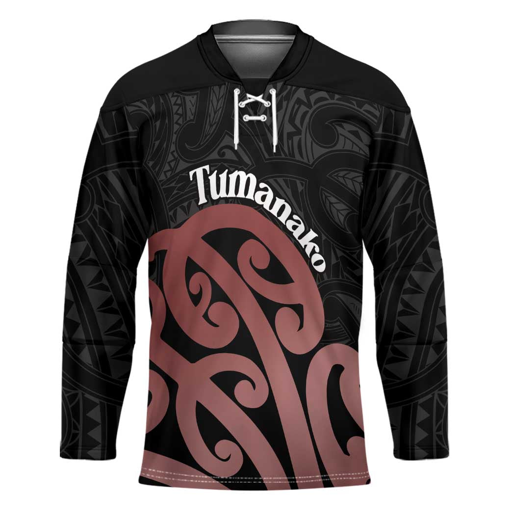 New Zealand Mangopare Tamanako Hockey Jersey Aotearoa Maori LT14 Unisex Brown - Polynesian Pride