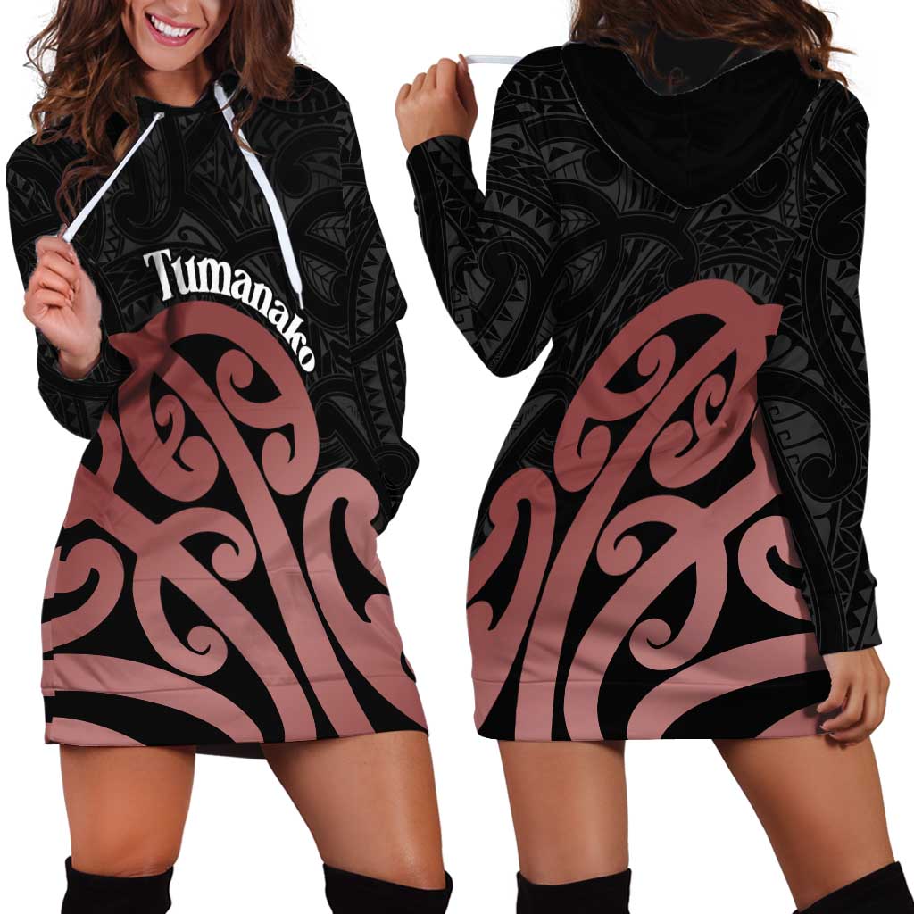 New Zealand Mangopare Tamanako Hoodie Dress Aotearoa Maori LT14 - Polynesian Pride