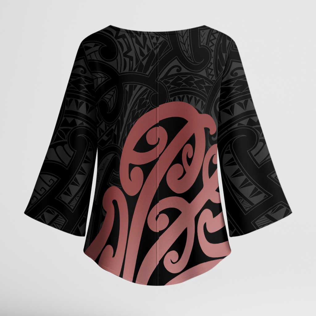 New Zealand Mangopare Tamanako Kimono Sleeve Blouse Aotearoa Maori LT14 - Polynesian Pride