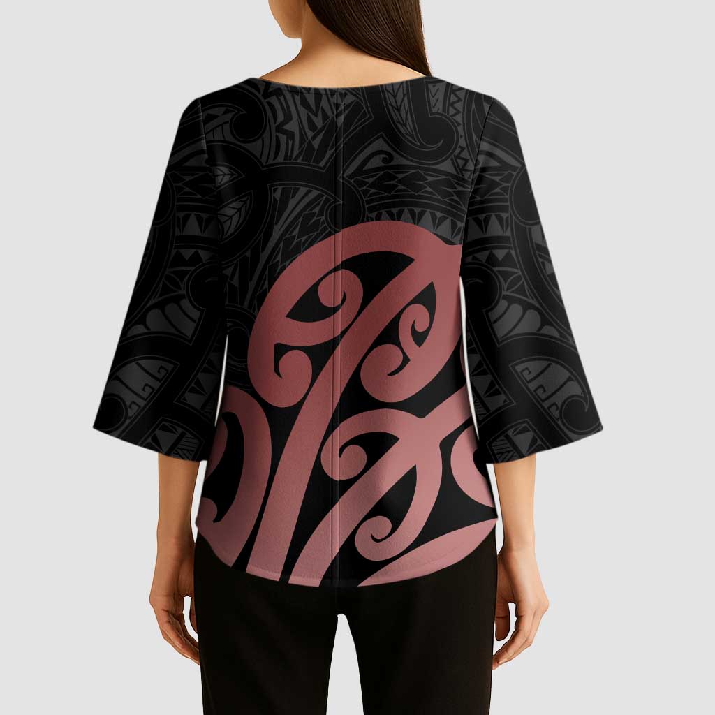 New Zealand Mangopare Tamanako Kimono Sleeve Blouse Aotearoa Maori LT14 - Polynesian Pride