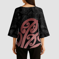 New Zealand Mangopare Tamanako Kimono Sleeve Blouse Aotearoa Maori LT14 - Polynesian Pride