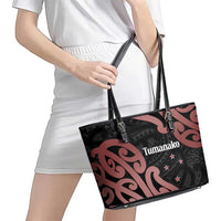 New Zealand Mangopare Tamanako Leather Tote Bag Aotearoa Maori LT14 - Polynesian Pride