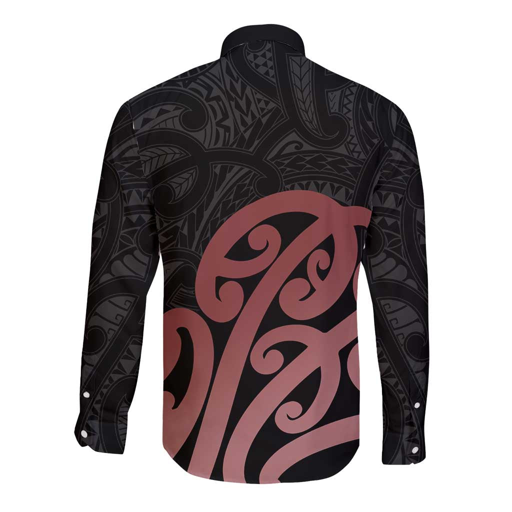 New Zealand Mangopare Tamanako Long Sleeve Button Shirt Aotearoa Maori LT14 - Polynesian Pride