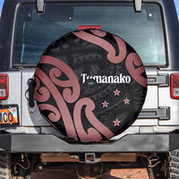 New Zealand Mangopare Tamanako Spare Tire Cover Aotearoa Maori LT14 Brown - Polynesian Pride