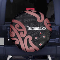 New Zealand Mangopare Tamanako Spare Tire Cover Aotearoa Maori LT14 No hole Brown - Polynesian Pride