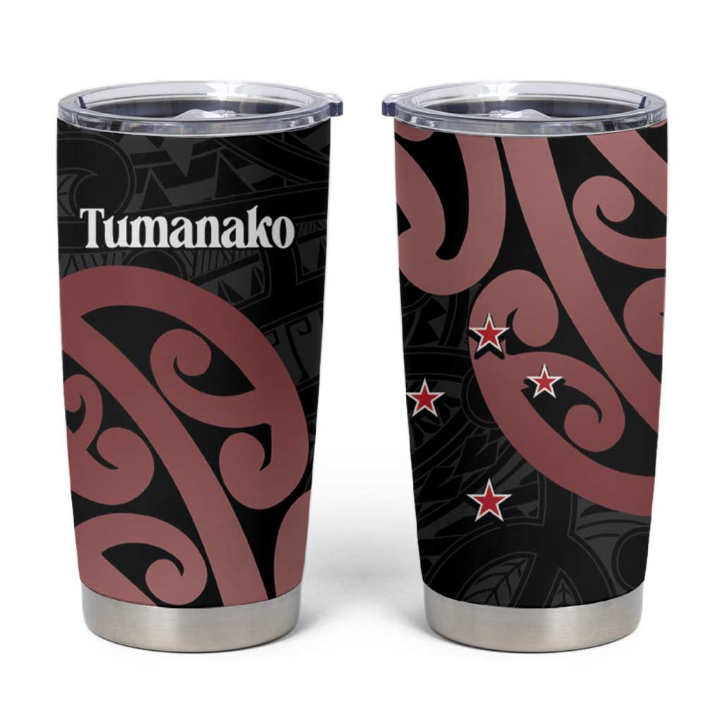 New Zealand Mangopare Tamanako Tumbler Cup Aotearoa Maori LT14 Brown - Polynesian Pride