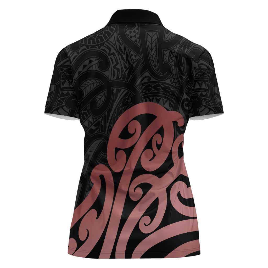 New Zealand Mangopare Tamanako Women Polo Shirt Aotearoa Maori LT14 - Polynesian Pride