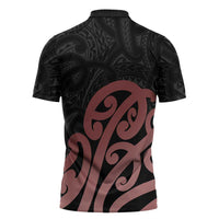 New Zealand Mangopare Tamanako Zipper Polo Shirt Aotearoa Maori LT14 - Polynesian Pride