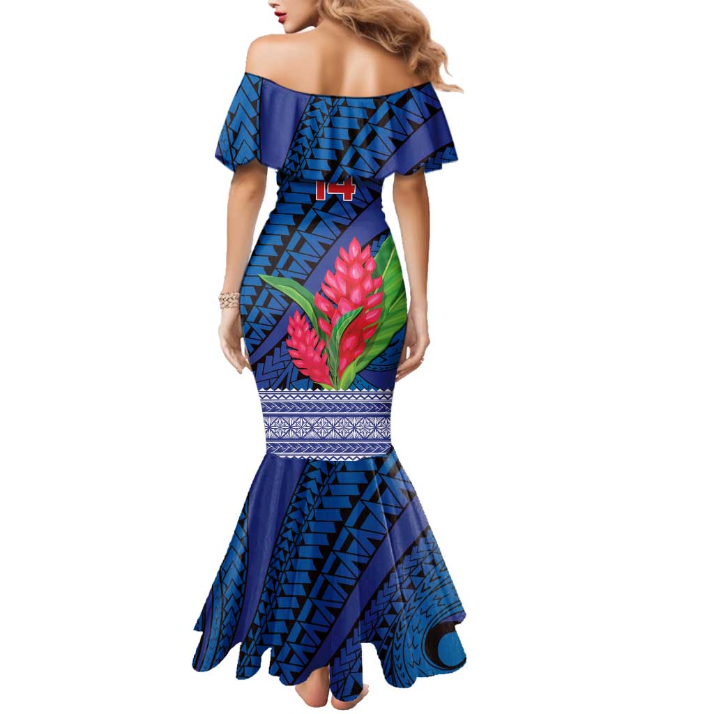 Custom Samoa Rugby Family Matching Mermaid Dress and Hawaiian Shirt 2024 Go Champions Samoan Gingers LT14 - Polynesian Pride
