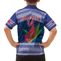 Custom Samoa Rugby Family Matching Off The Shoulder Long Sleeve Dress and Hawaiian Shirt 2024 Go Champions Samoan Gingers LT14 - Polynesian Pride