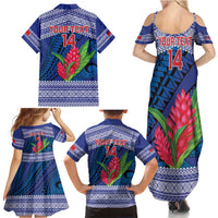 Custom Samoa Rugby Family Matching Summer Maxi Dress and Hawaiian Shirt 2024 Go Champions Samoan Gingers LT14 - Polynesian Pride