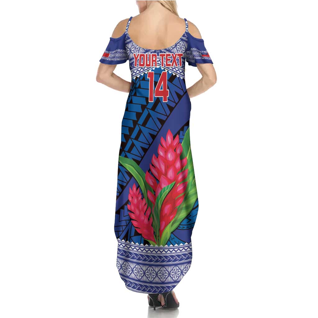 Custom Samoa Rugby Family Matching Summer Maxi Dress and Hawaiian Shirt 2024 Go Champions Samoan Gingers LT14 - Polynesian Pride