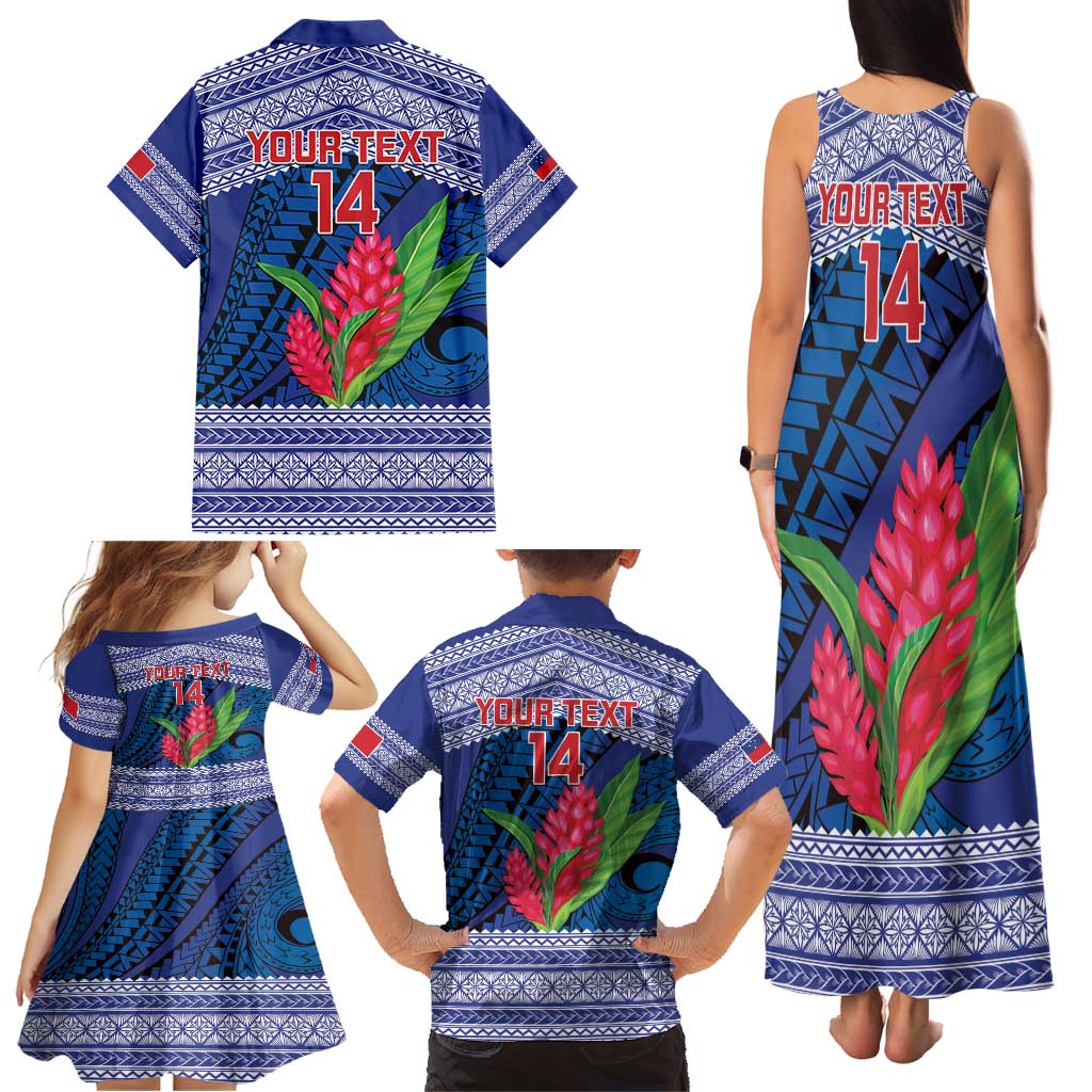Custom Samoa Rugby Family Matching Tank Maxi Dress and Hawaiian Shirt 2024 Go Champions Samoan Gingers LT14 - Polynesian Pride