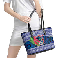 Custom Samoa Rugby Leather Tote Bag 2024 Go Champions Samoan Gingers LT14 - Polynesian Pride