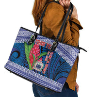 Custom Samoa Rugby Leather Tote Bag 2024 Go Champions Samoan Gingers LT14 - Polynesian Pride