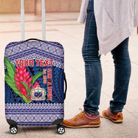 Custom Samoa Rugby Luggage Cover 2024 Go Champions Samoan Gingers LT14 Blue - Polynesian Pride