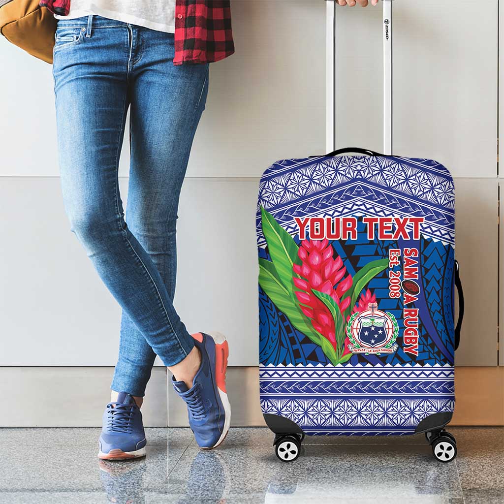 Custom Samoa Rugby Luggage Cover 2024 Go Champions Samoan Gingers LT14 - Polynesian Pride