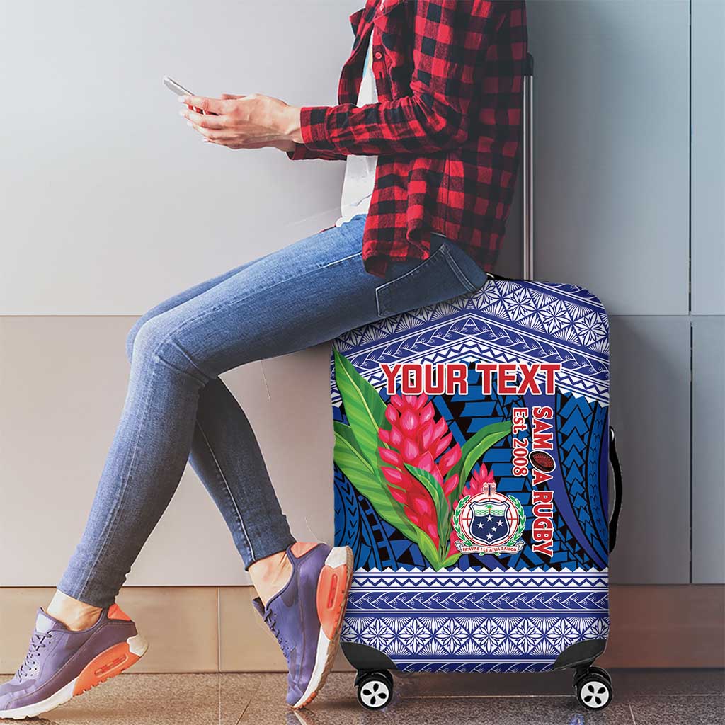 Custom Samoa Rugby Luggage Cover 2024 Go Champions Samoan Gingers LT14 - Polynesian Pride