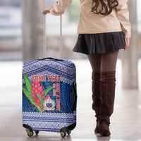 Custom Samoa Rugby Luggage Cover 2024 Go Champions Samoan Gingers LT14 - Polynesian Pride