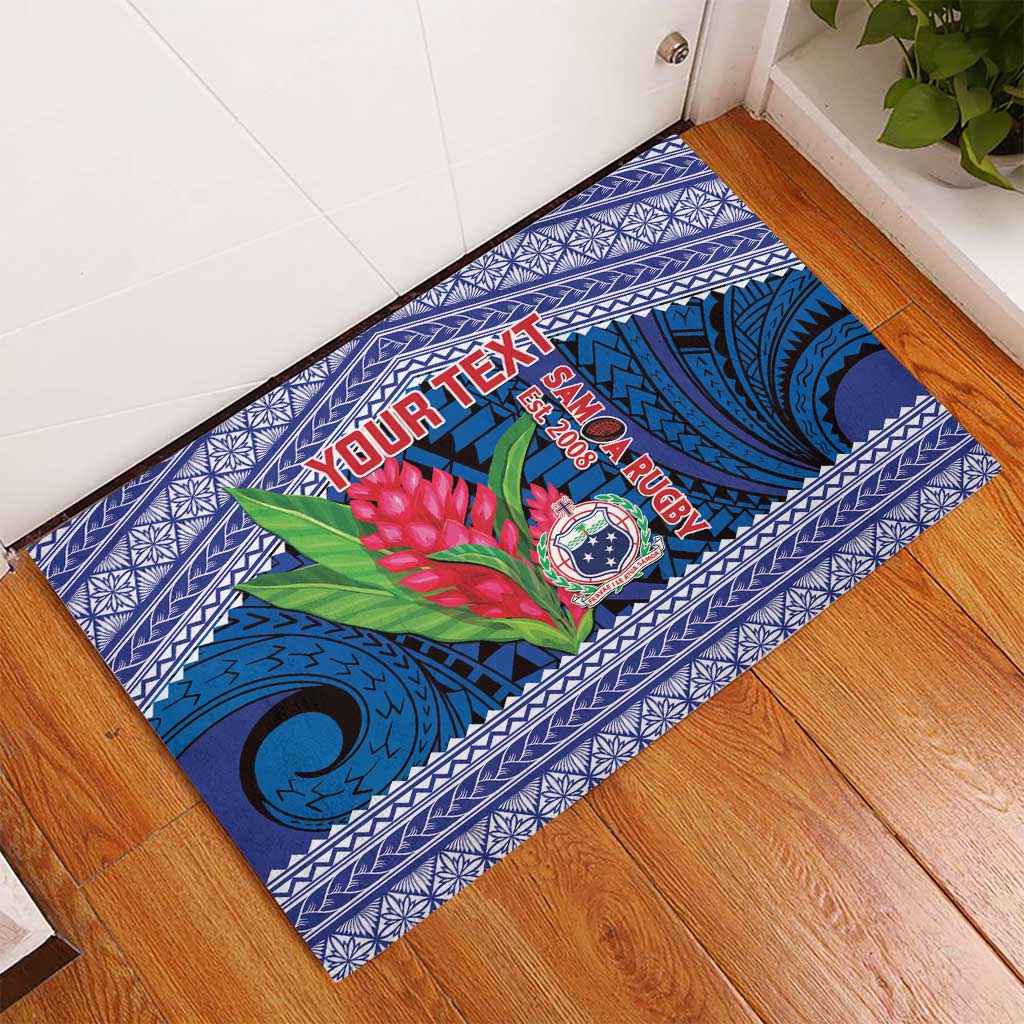 Custom Samoa Rugby Rubber Doormat 2024 Go Champions Samoan Gingers