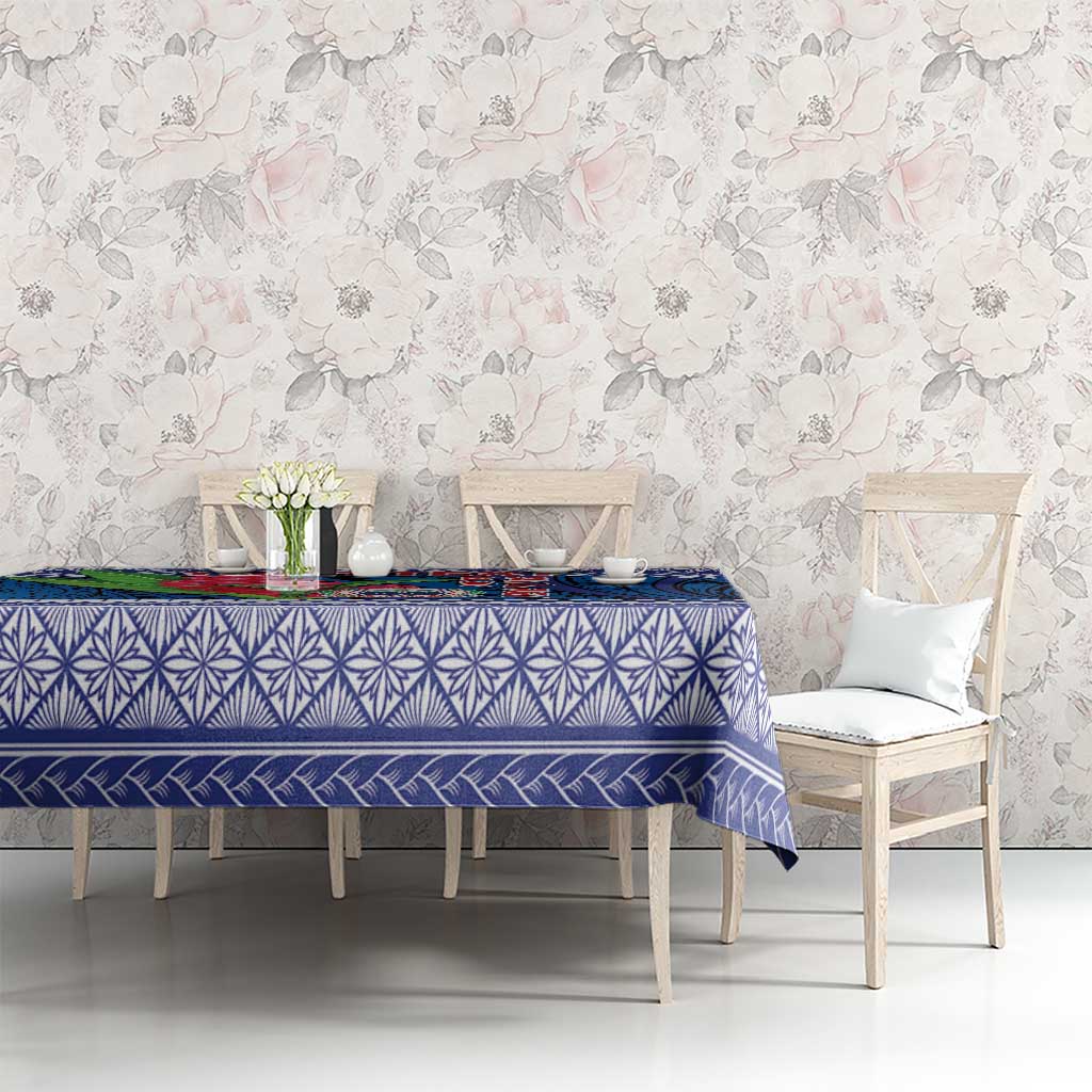 Custom Samoa Rugby Tablecloth 2024 Go Champions Samoan Gingers