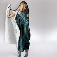 New Zealand Archery Hooded Blanket Aotearoa Silver Fern Maori - Polynesian Pride