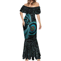 New Zealand Archery Mermaid Dress Aotearoa Silver Fern Maori LT14 - Polynesian Pride