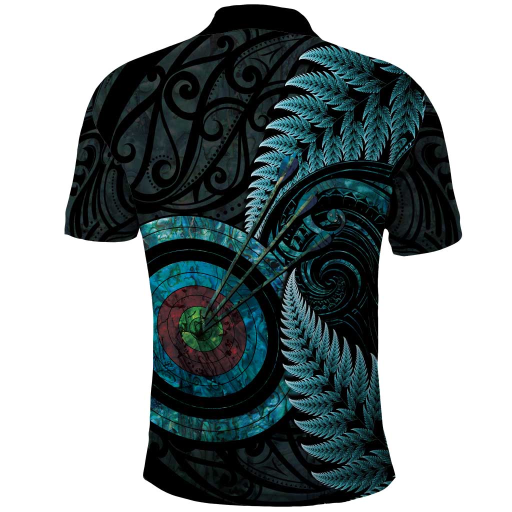 New Zealand Archery Polo Shirt Aotearoa Silver Fern Maori - Polynesian Pride