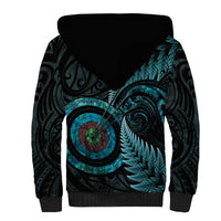 New Zealand Archery Sherpa Hoodie Aotearoa Silver Fern Maori LT14 - Polynesian Pride