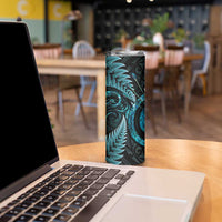 New Zealand Archery Skinny Tumbler Aotearoa Silver Fern Maori LT14 - Polynesian Pride