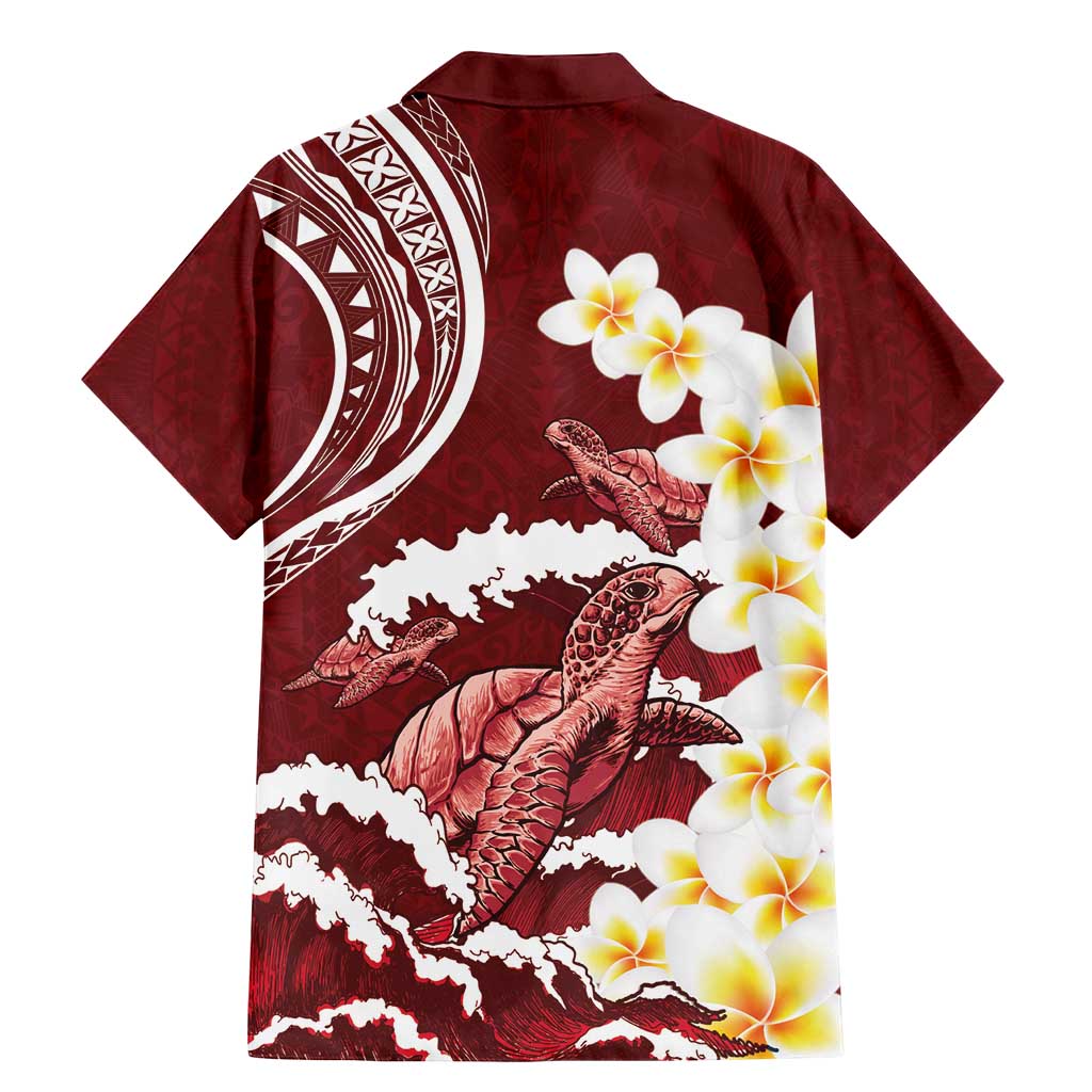Blood Gold Polynesia Family Matching Mermaid Dress and Hawaiian Shirt Polynesian Frangipani With Sea Turtles LT14 - Polynesian Pride